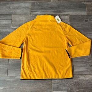NWT Westbound Women Yellow Fleece Quarter Zip Pullover Sweatshirt Comfort Size S